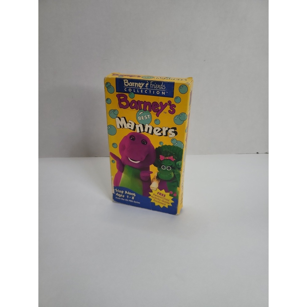 Barneys Best Manners Sing Along VHS Video Tape Barney & Friends Collection